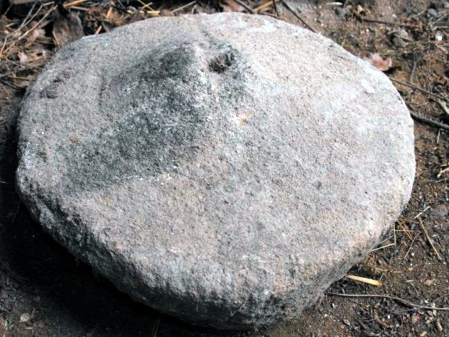 Pedra de muo castrexo atopada en Carballedo